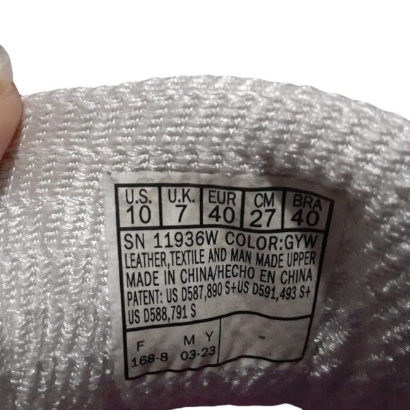 Skechers D'Lites Shoe Sneaker Women Size 10 Gray Air Cooled Memory Foam 11936 - Picture 6 of 6